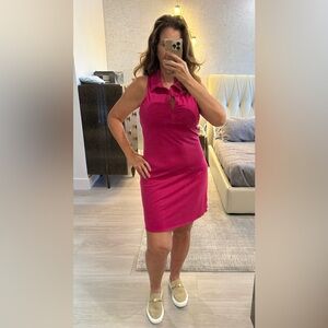 Alo Pink Sleeveless Dress Size L Like New, Never Worn!